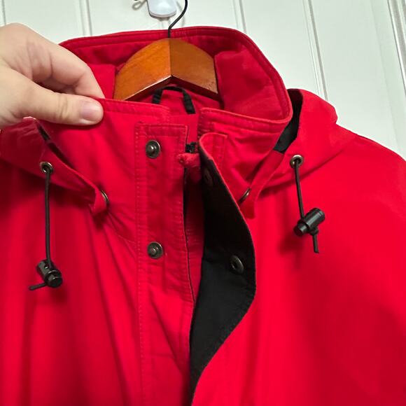 Vintage Eddie Bauer Goretex Jacket XL Red Windbreaker 90s Outdoor Gorpcore Fall - Picture 12 of 16